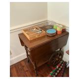 Tea cart and contents