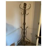 Vintage brass hall tree