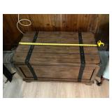 Cedar lined trunk on wheels