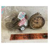 Vintage clock and lamp parts