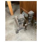 Antique end irons