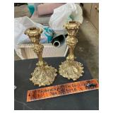 Brass candle holders