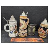 4 German steins