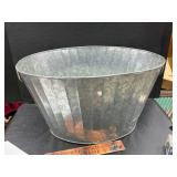 Galvanized tub