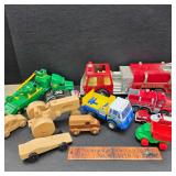 Vintage Trucks & Cars toy lot