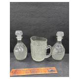 Pitcher and decanters