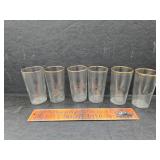 Gold rim highball glasses
