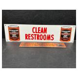 Metal Harley Oil Sign
