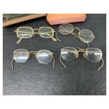 4 Pair 12k Gold Filled Glasses
