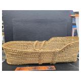 Large wicker Moses bassinet