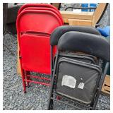 5 Metal Folding Chairs