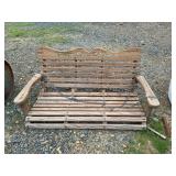 Wooden Porch Swing