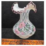 Fenton hand painted signed vase