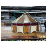 Stained glass light fixture