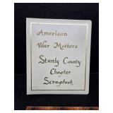 American War Mothers Stanly County scrapbook