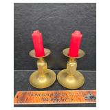 Brass candle stands