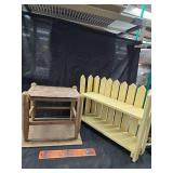 Shelf and stool
