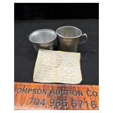 Aluminum cups with a story