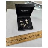 Pair of sterling silver earrings