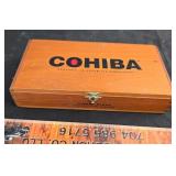 Cigar box and contents