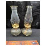 2 oil lamps