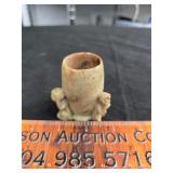 Soapstone toothpick holder