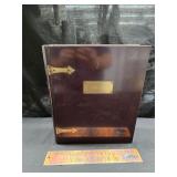 Wood book with storage