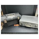 Aluminum case and Stanley toolbox