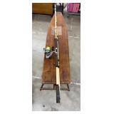 Daiwa 9000c with Mitchell rod