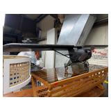 76ï¿½ metal airplane wall shelf decor