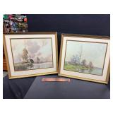 2 Framed art by A Jacob