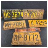 5 1965/66 NC Tags