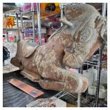 Vintage Game Time Saddle Mates cast aluminum horse