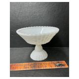 Milk glass dish