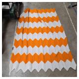 Orange/White Afghan