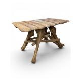 Rustic barn/root wood dining table