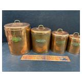 Copper canister set