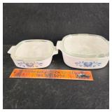 2 Corning Dishes w Lids