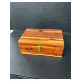 Cedar box with knives