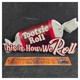 Metal Tootsie Roll Sign