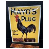 Enamel concave sign