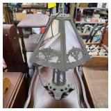 Antique Slag Glass Lamp. Needs TLC