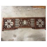 Ornate wood panel