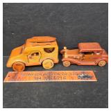 2 Wooden Cars
