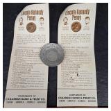 2 Lucky Pennies Alb Ads, Stanly Co Plate