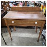 Wood Wash Stand. w Contents of Drawer