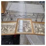 3 Framed Pictures
