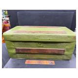 Antique flat top trunk
