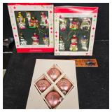 3 Boxes of Glass Ornaments