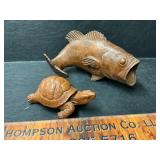 Fish and turtle